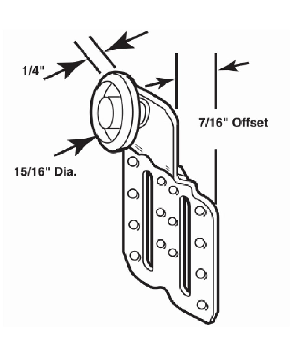 Prime Line N 6830 Closet Door Roller, 7/16 Inch