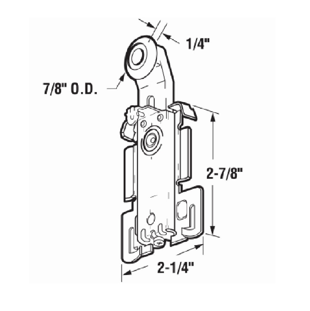 Prime-Line N 6550 Panel Wardrobe Door Roller, 2 Piece