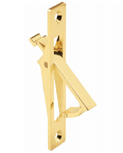 Prime Line N 6768 Pocket Door Flush Edge Pull, Polished Brass