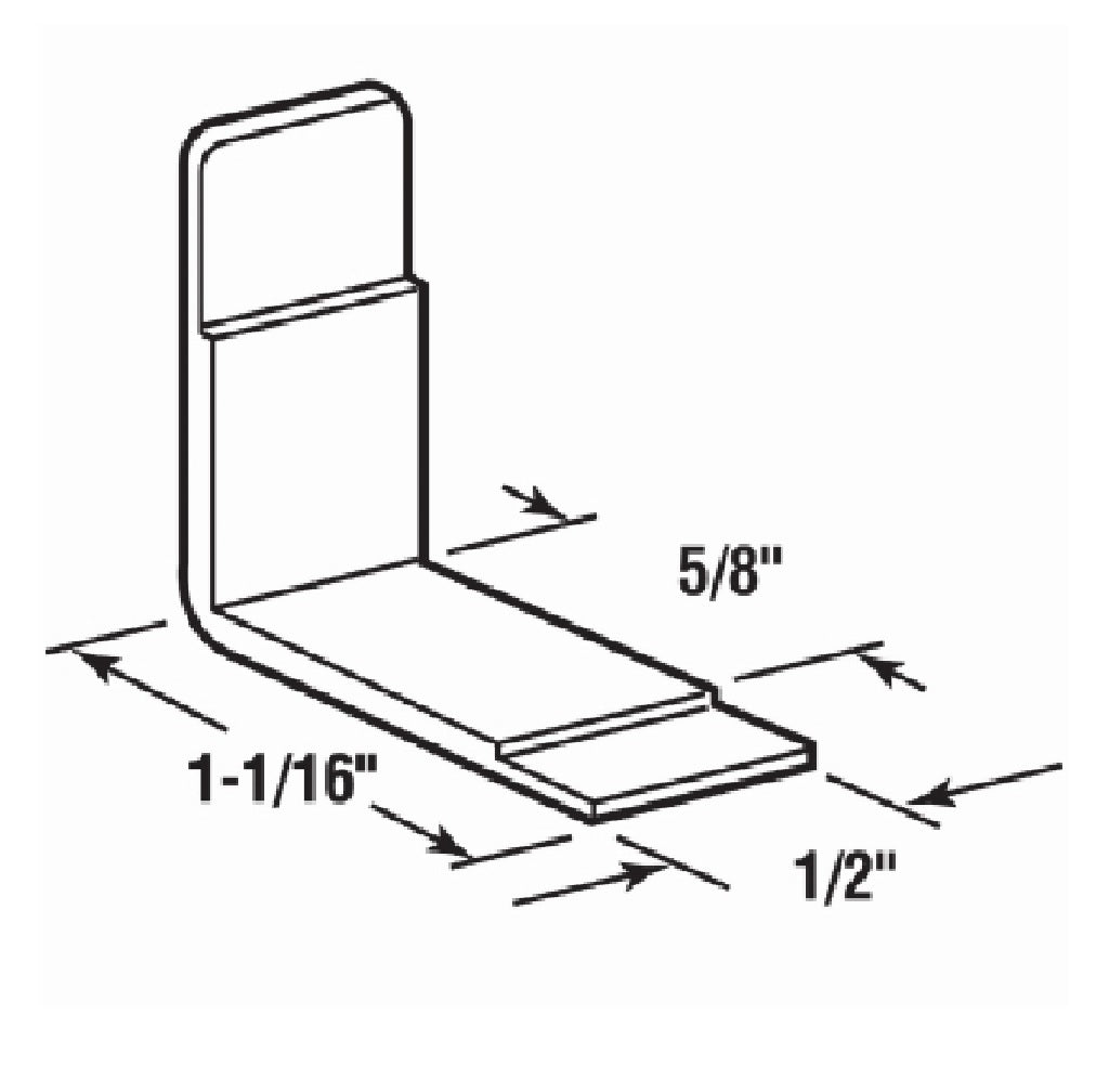 Prime Line R 7153 Drawer Guide Side Saddles, White, Plastic