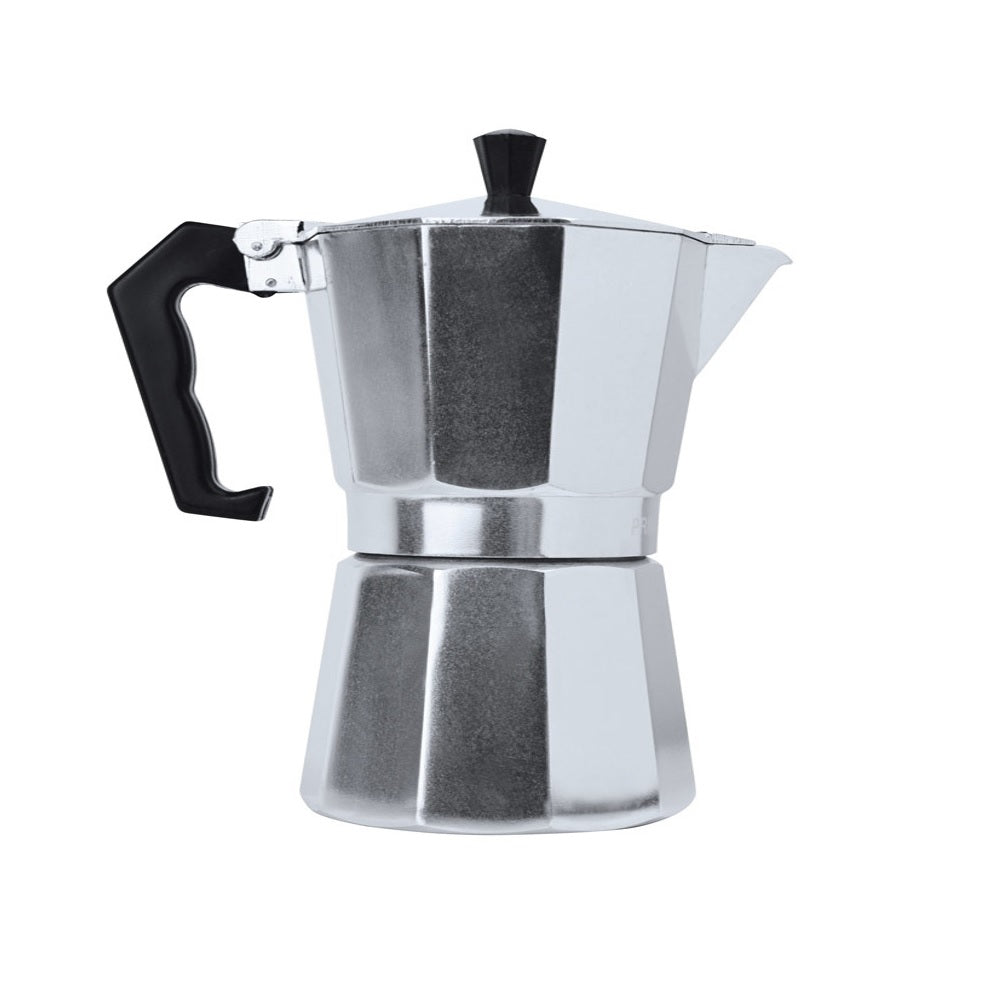 Primula Espresso Maker, Aluminum, Black, 6 Cup