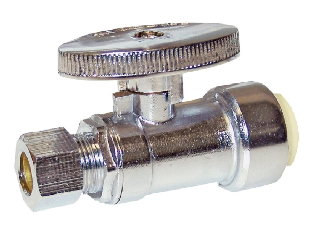 ProBite 191-932HC Compression Push-Fit Ball Valve, 1/2 Inch, Brass