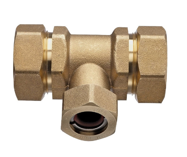 Pro-Flex PFTE-BBBC Tube Tee, 1/2 Inch, Brass