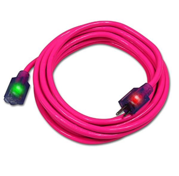 Pro Glo D17445100 Extension Cord, Pink