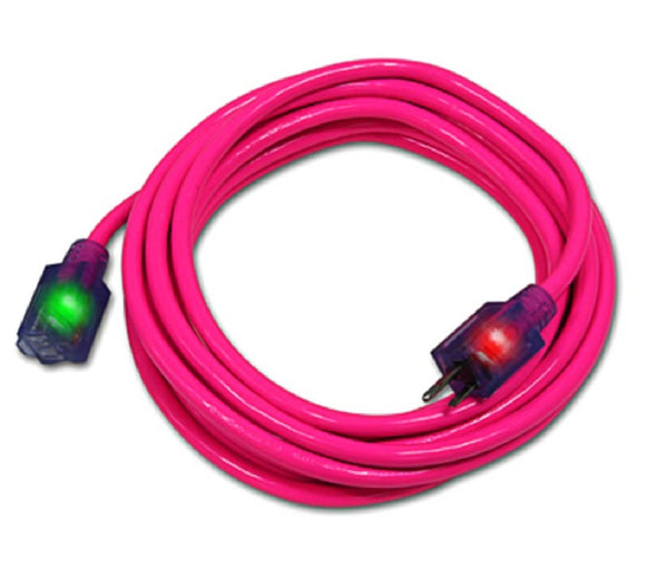 Pro Glo D17445050 Extension Cord, Pink