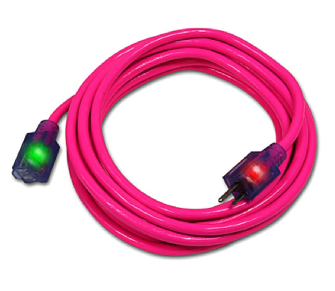 Pro Glo D17445025 Extension Cord, Pink