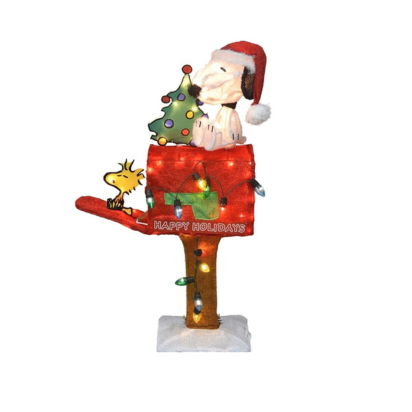 Product Works 56318 3D Peanuts Snoopy Christmas Yard Decoration, White