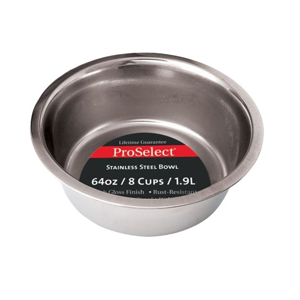 Proselect ZW150 64/56620 Pet Feeding Dish, Stainless Steel