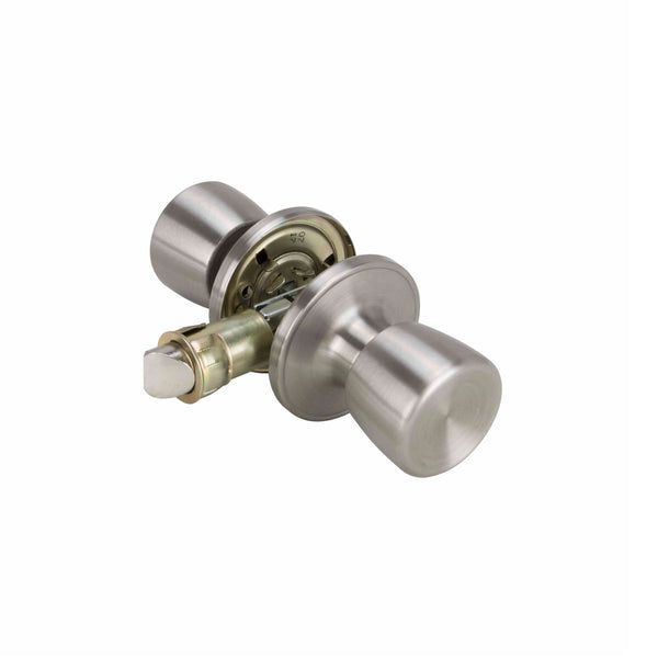 Prosource T-5764SS-PS Mobile Home Passage Knob Lockset, Stainless Steel