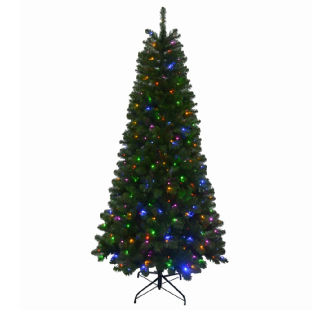 Puleo 253-1274-T70LDF3KZ350 Christmas Prelit Concord Pine Tree, 7 Feet
