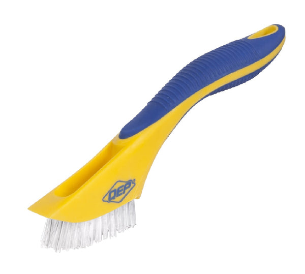 QEP 20842 Grout & Tile Brush with Durable Nylon Bristles, 7 Inch