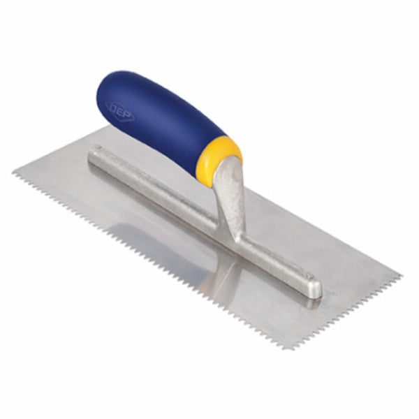 QEP 49917 V-Notch Trowel, Stainless Steel