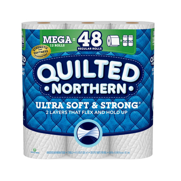 Quilted Northern 94443 Ultra Soft & Strong Toilet Paper, White