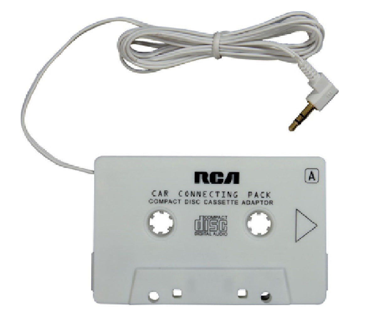 RCA JAH760V Auto MP3 CD Cassette Adapter, White