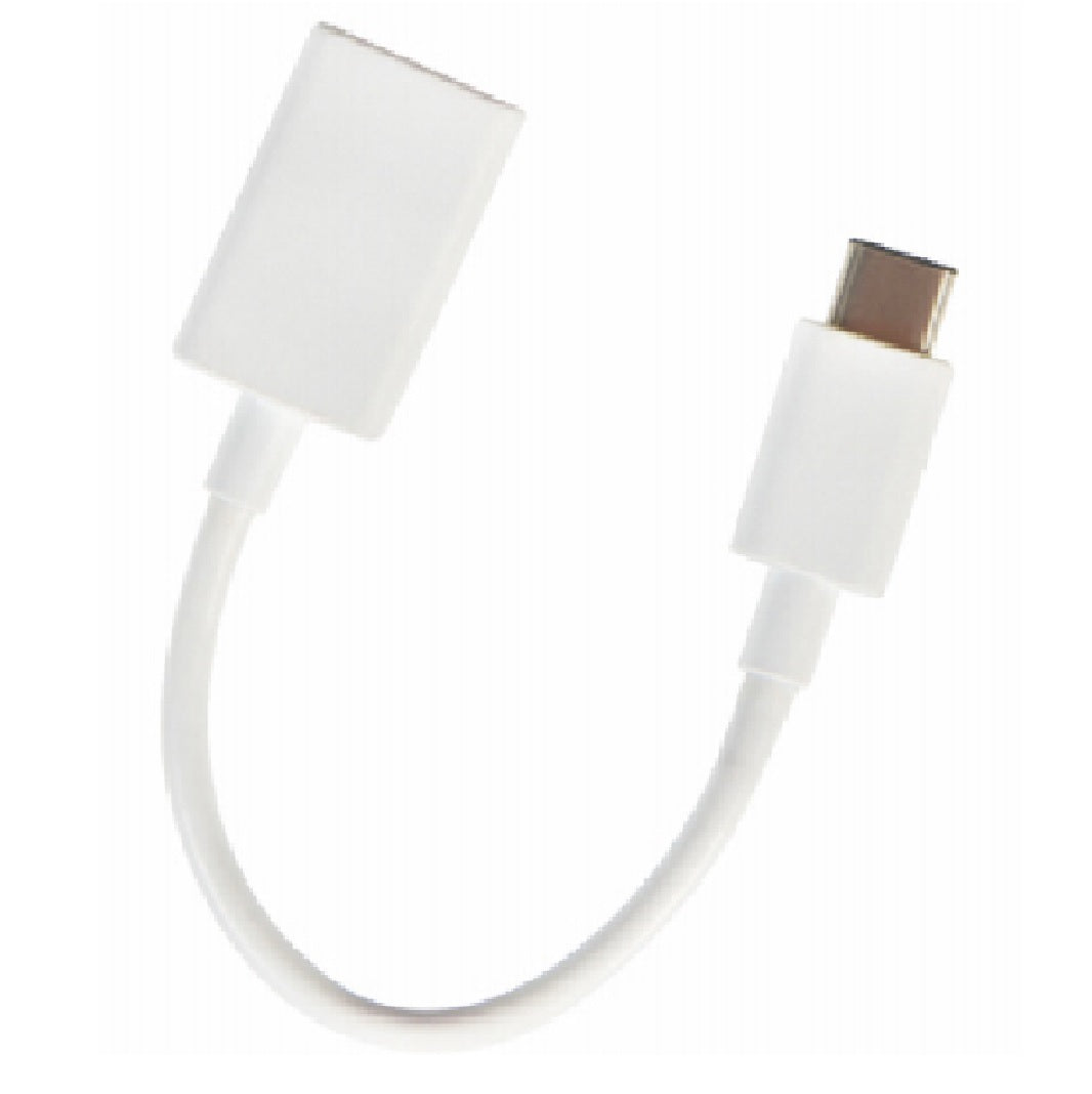 RCA JU832CAV USB Type-C To USB Type A Adapter Cable, White