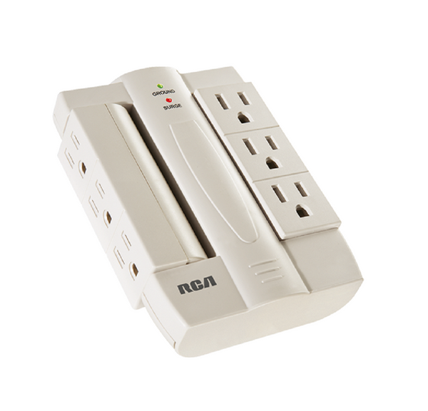 RCA PSWTS6F Swivel Surge Protector