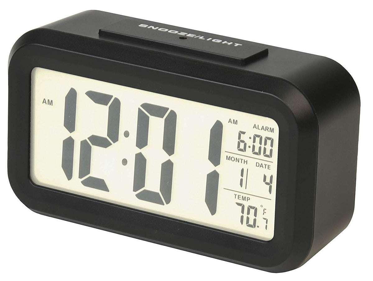 RCA RCD11A Digital Alarm Clock, Black