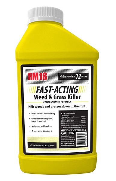 RM18 75435 Fast-Acting Weed & Grass Killer, 32 Oz