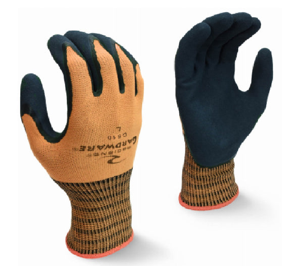 Radians C510L Gard Ware Nitrile Palm Work Gloves, Large