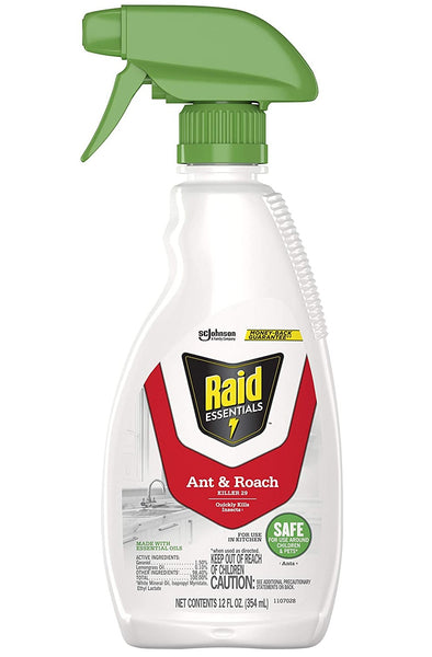 Raid 02366 Essentials Ant & Roach Killer, 12 Oz