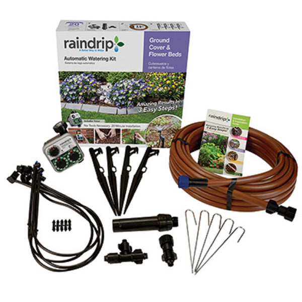 Raindrip SDGCBHP Ground Cover & Flowerbed Kit With Timer