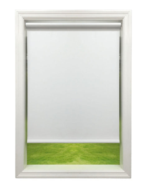 Ralph Friedland LIN3W Linen Roller Window Shade, White