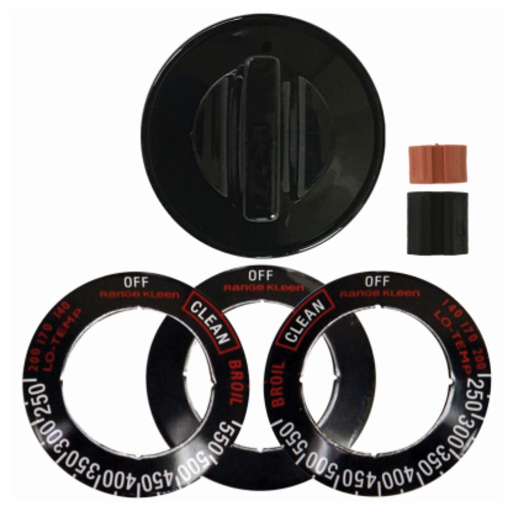 Range Kleen 8211 Gas Replacement Knob Kit, Black