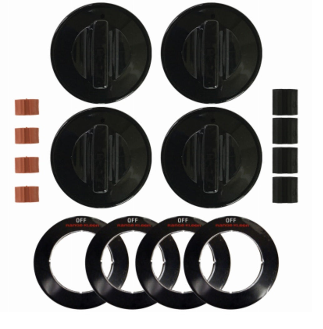 Range Kleen 8214 Gas Replacement Knob Kit for Ranges, Black