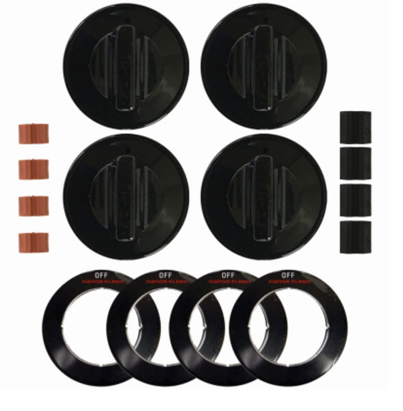 Range Kleen 8214 Gas Replacement Knob Kit for Ranges, Black