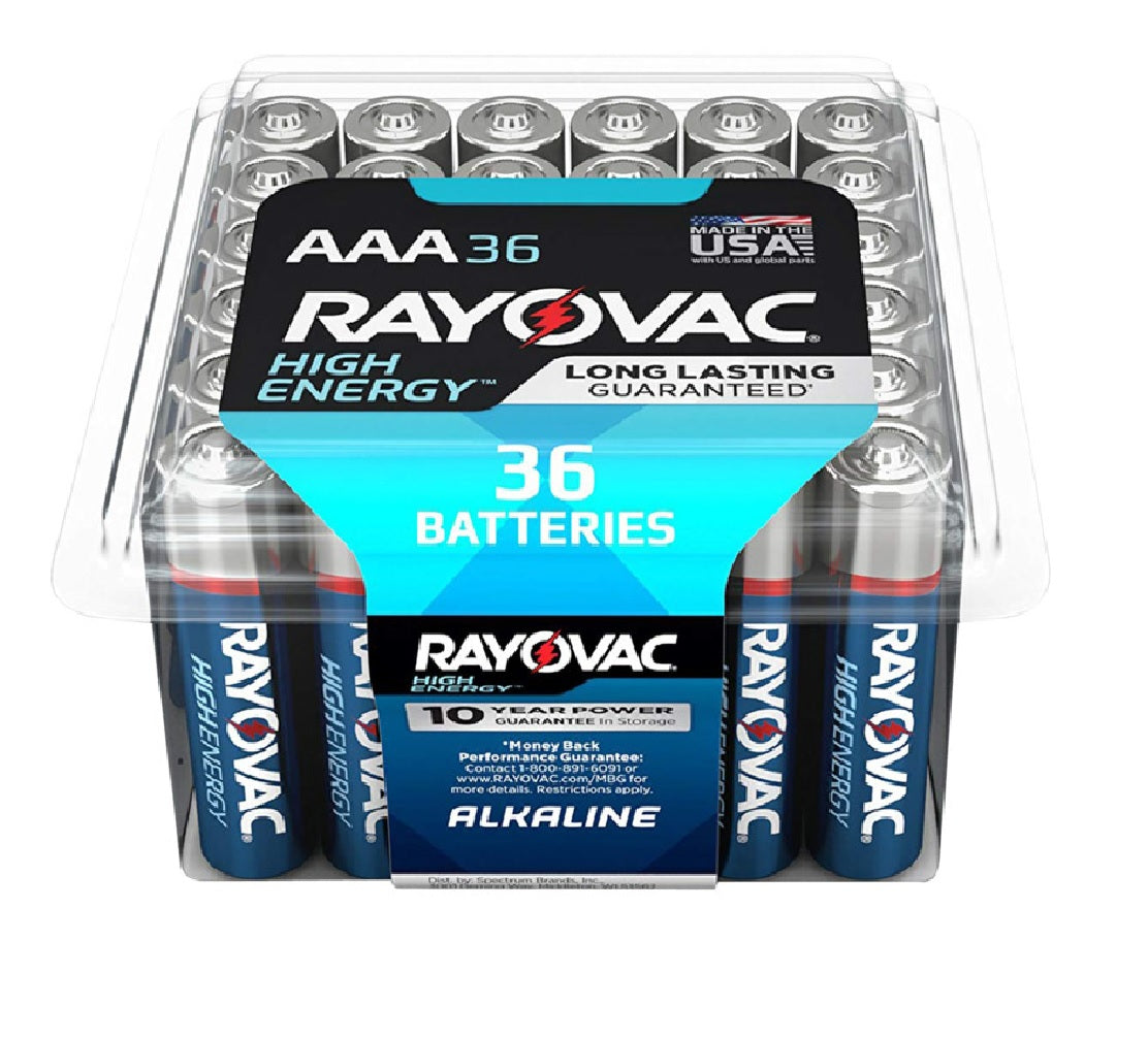 Rayovac 824-36PPK Alkaline Batteries, AAA