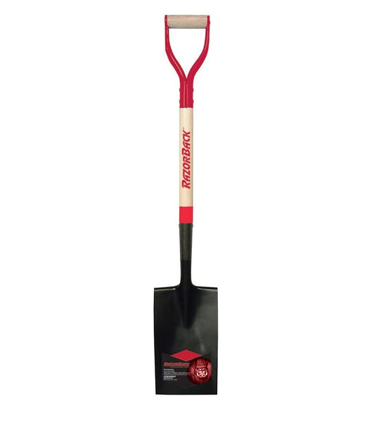 Razorback 46201 Wood Border Spade, 28 Inch