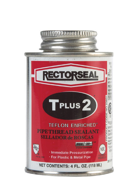 Rectorseal 23631 Pipe Thread Sealant, White, 4 oz