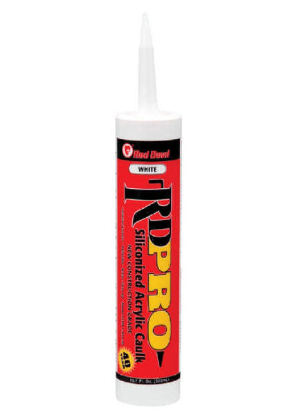 Red Devil 0906/OI Siliconized Acrylic Caulk, White