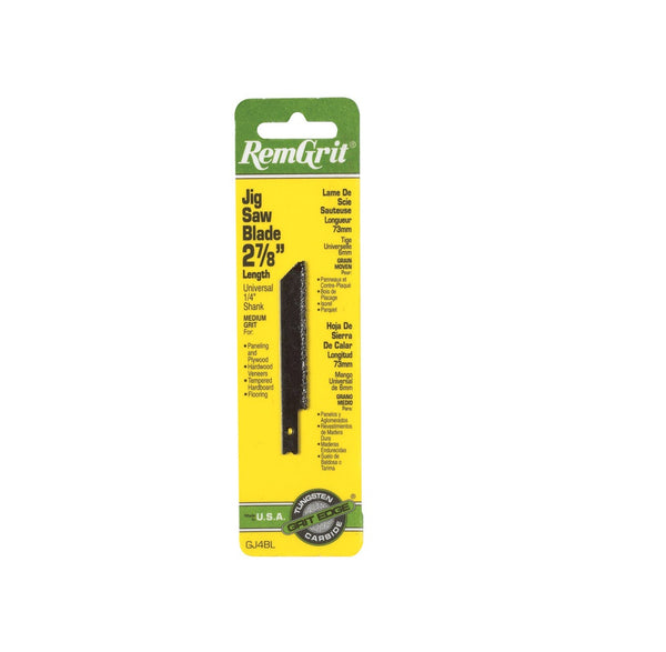 RemGrit E0406141 Universal Jig Saw Blade, Carbide Grit, 2-7/8 inch