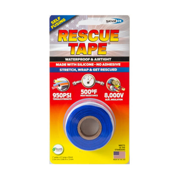 Rescue Tape RT12012BBU Self-Fusing SIlicone Repair Tape, Blue