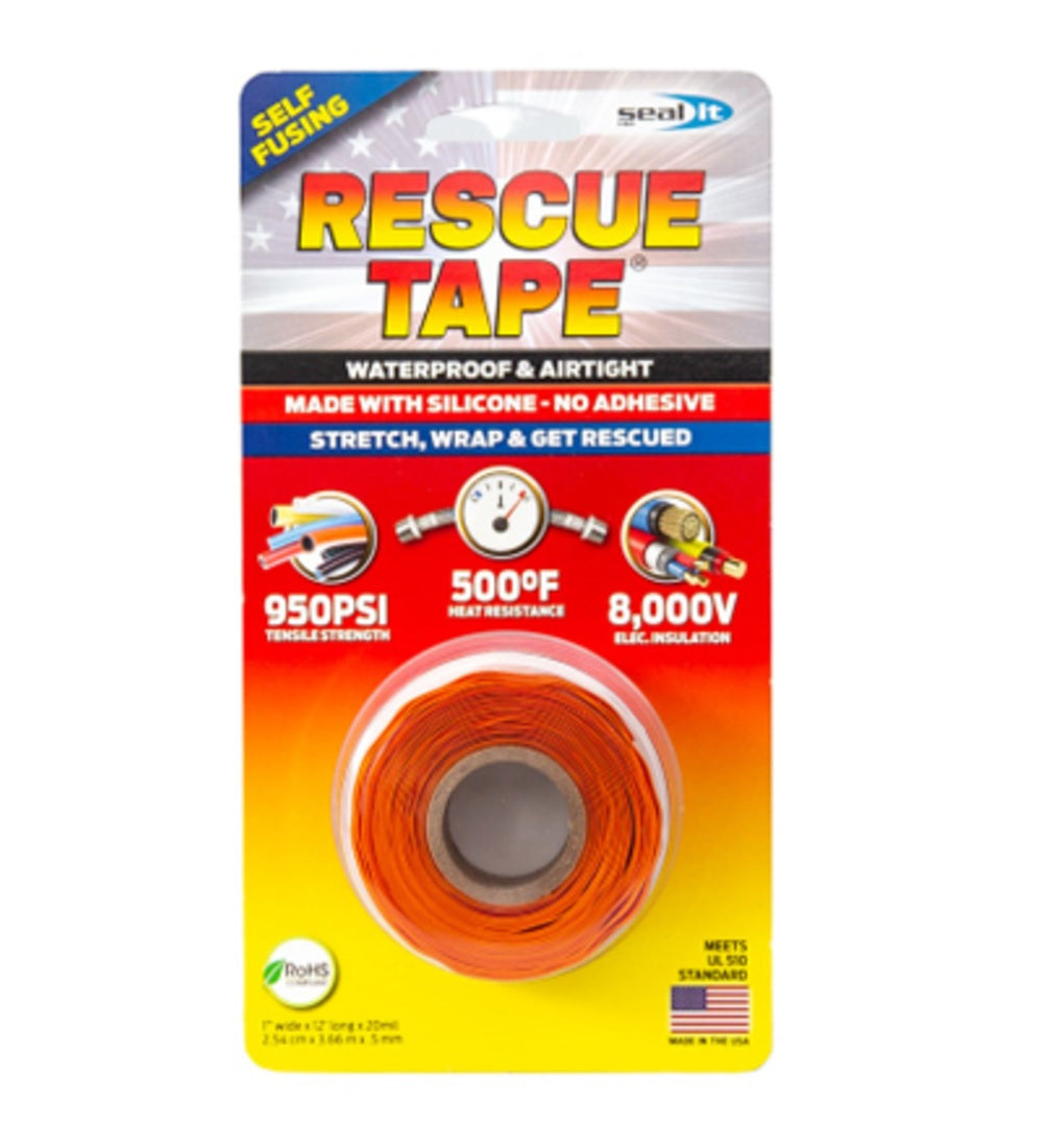 Rescue Tape RT12012BOR Silicone Repair Tape, 1 Inch x 12 Feet