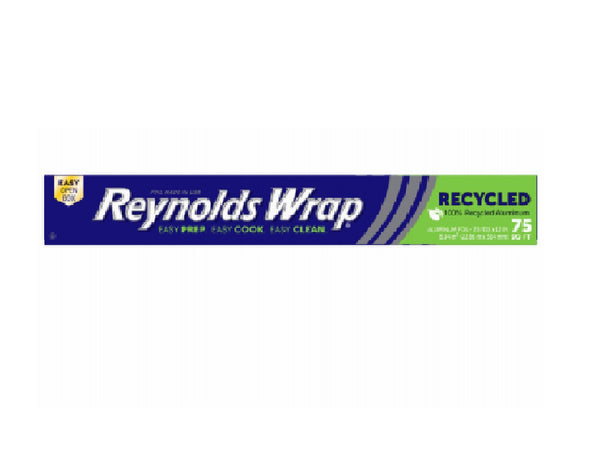 Reynolds Wrap 00F28207 Recycled Aluminum Foil, 75 Square Feet