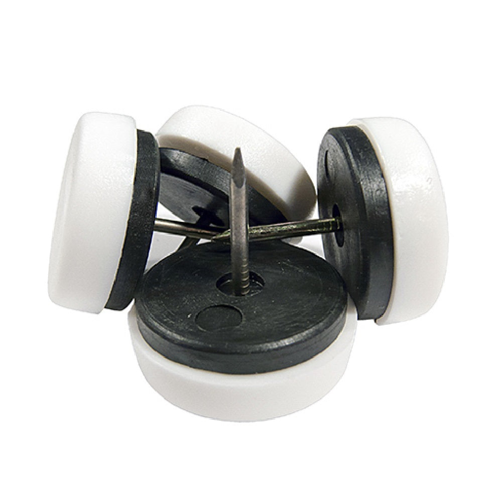 Richelieu F31912TV Nail On Cushioned Glides, 1-1/16", White