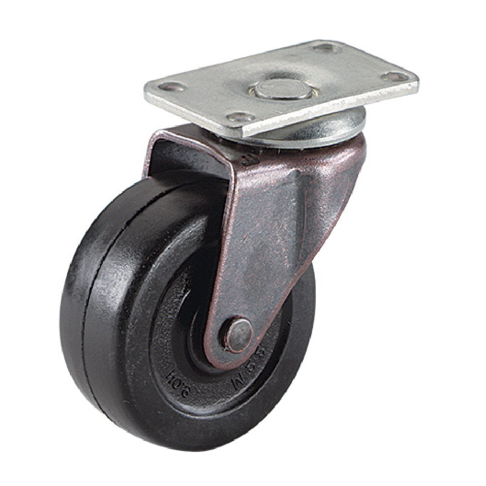 Richelieu America F24416TV Soft Rubber Wheel Caster, 2", Black