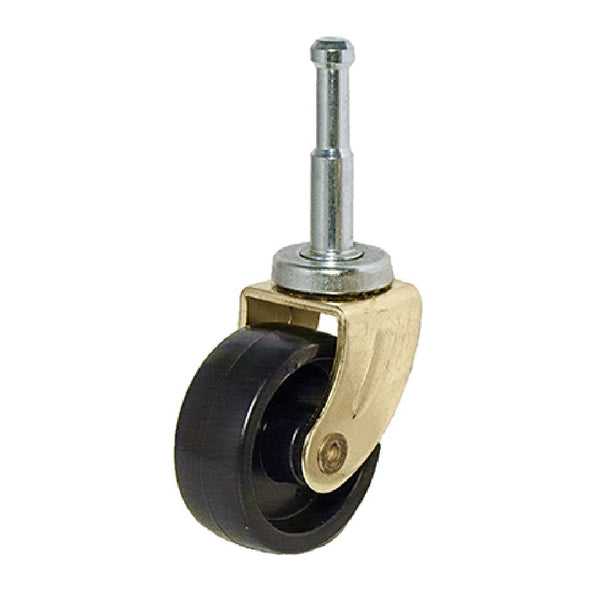 Richelieu F24401TV Wood Stem Wheel Caster, 1-5/8", Black