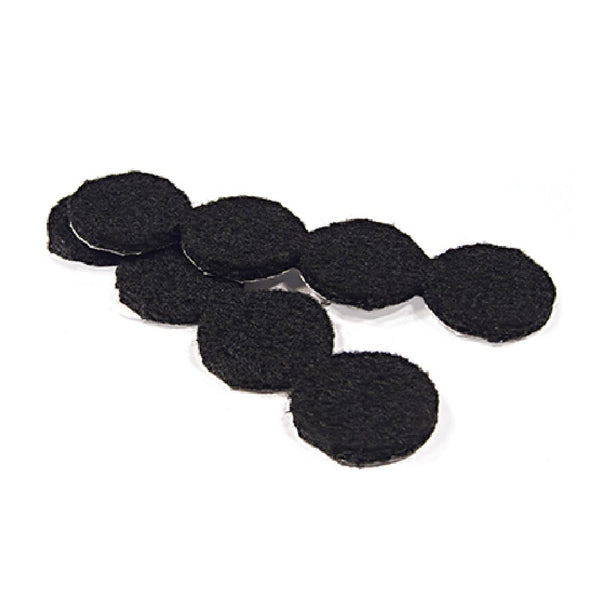 Richelieu America 93525TV Heavy Duty Self Adhesive Felt Pads, 1", Black