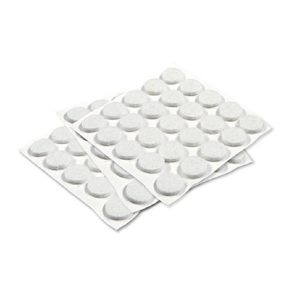Richelieu America 23103TV Self Adhesive Felt Bumpers, 3/8", White