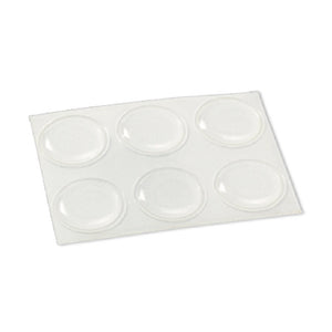 Richelieu America 23123TV Self Adhesive Vinyl Bumper, 3/4", Clear