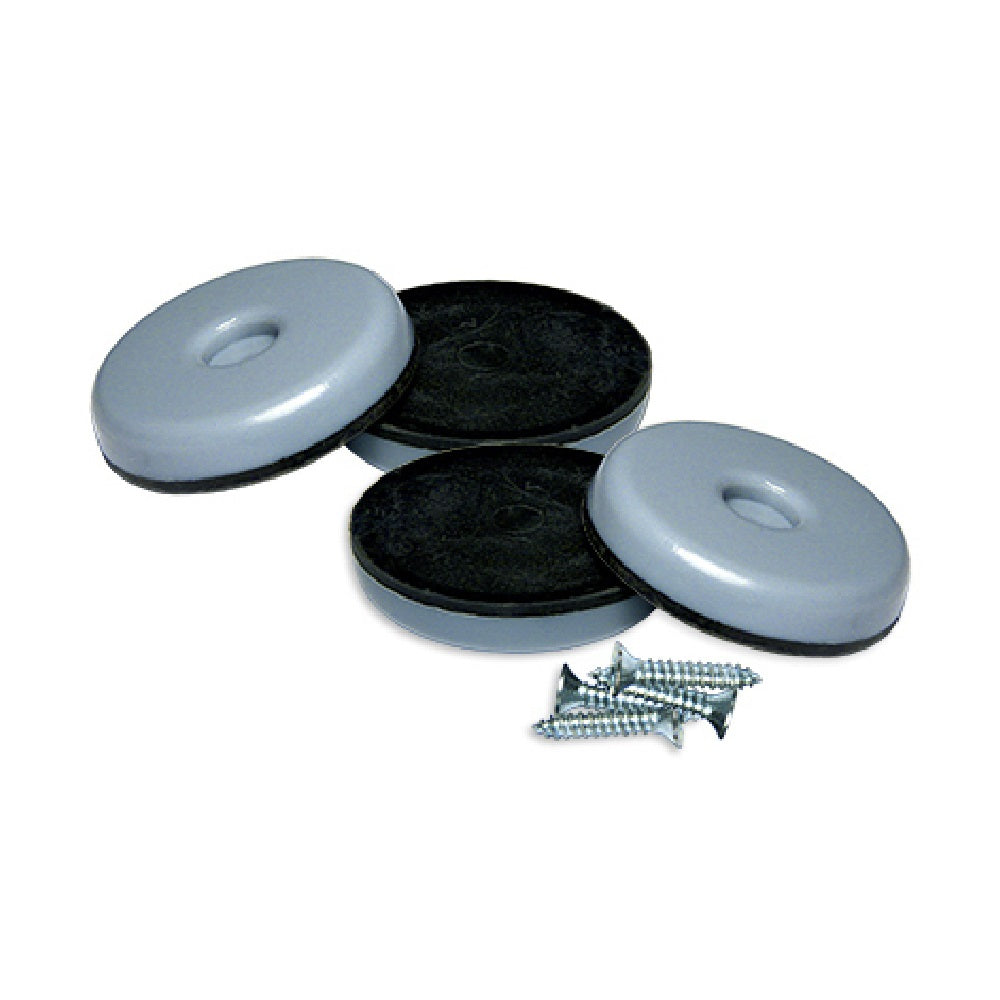 Richelieu 23114TV Sliders With Screws, 1-1/2", Gray Blue