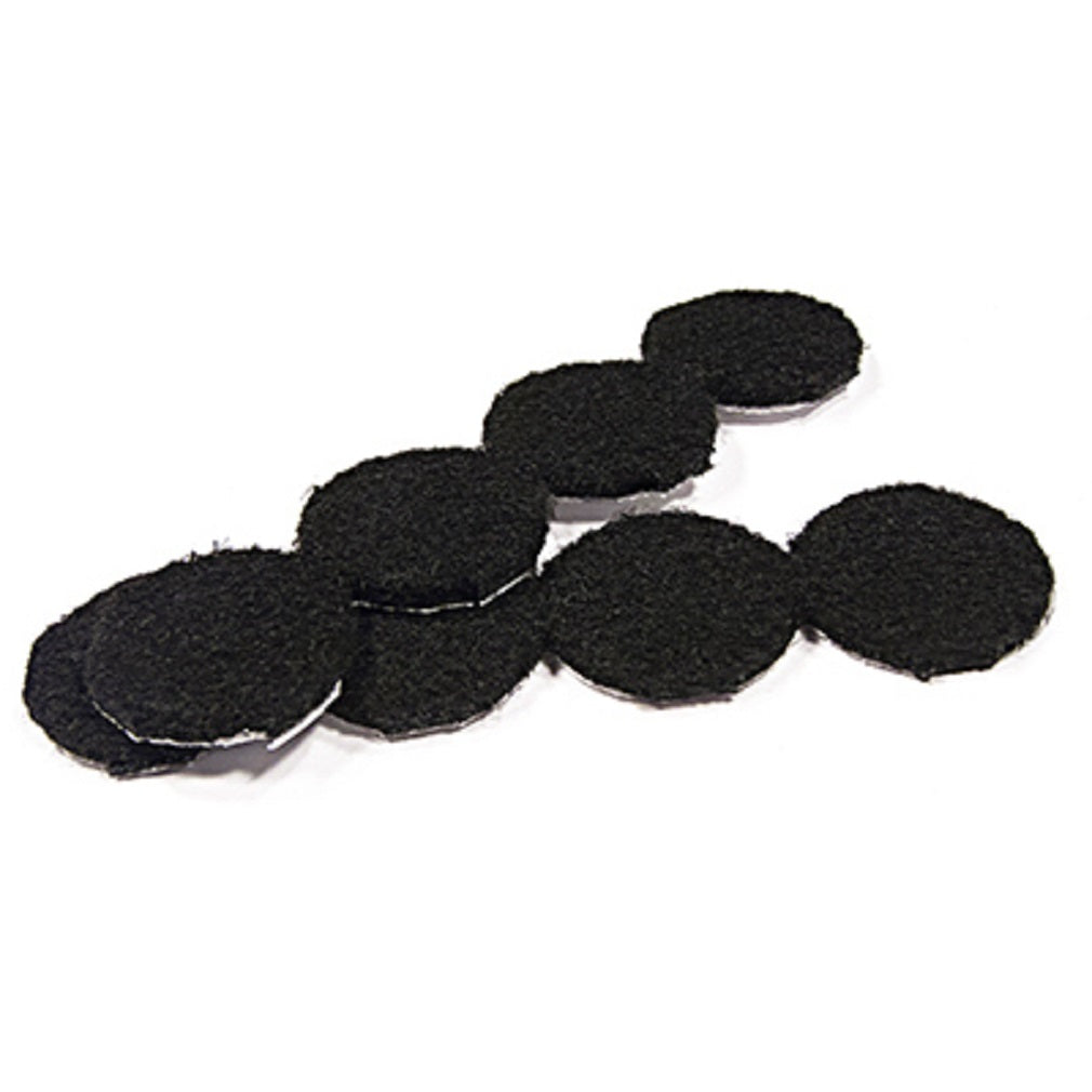 Richelieu 93501PCTV TruGuard Round Self-Adhesive Felt Pads, Black