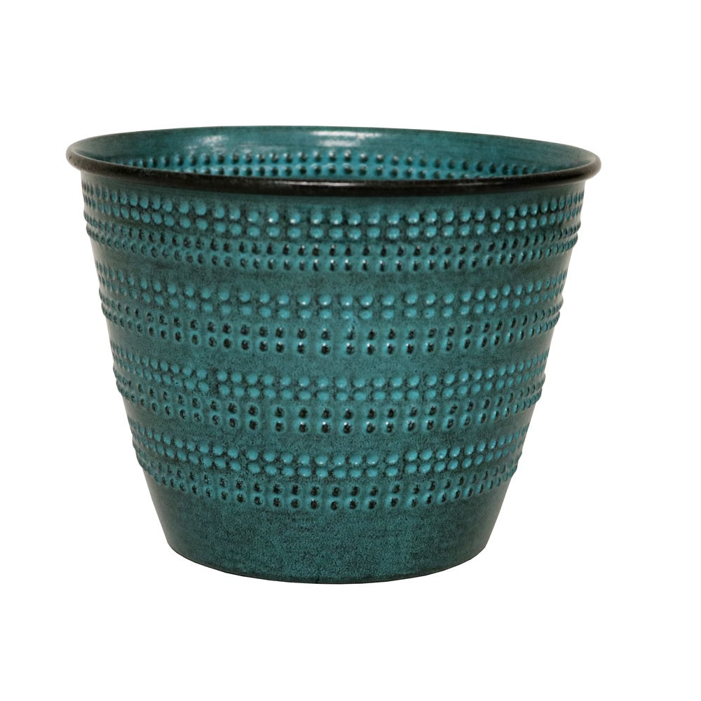Robert Allen MPT01581 Cobblestone Planter, Seafoam