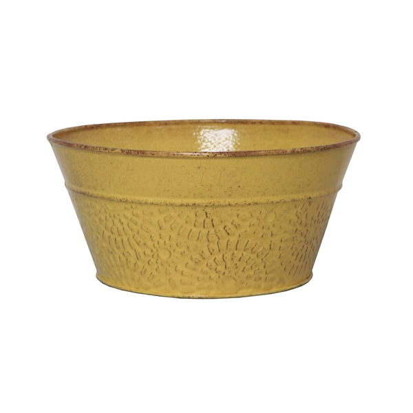 Robert Allen MPT02020 Cove Bowl Planter, Sunflower Yellow