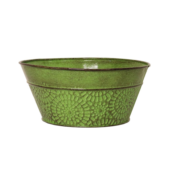 Robert Allen MPT02019 Cove Bowl Planter, Sweet Pea Green