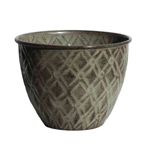 Robert Allen MPT01403 Diamond Planter, Greige