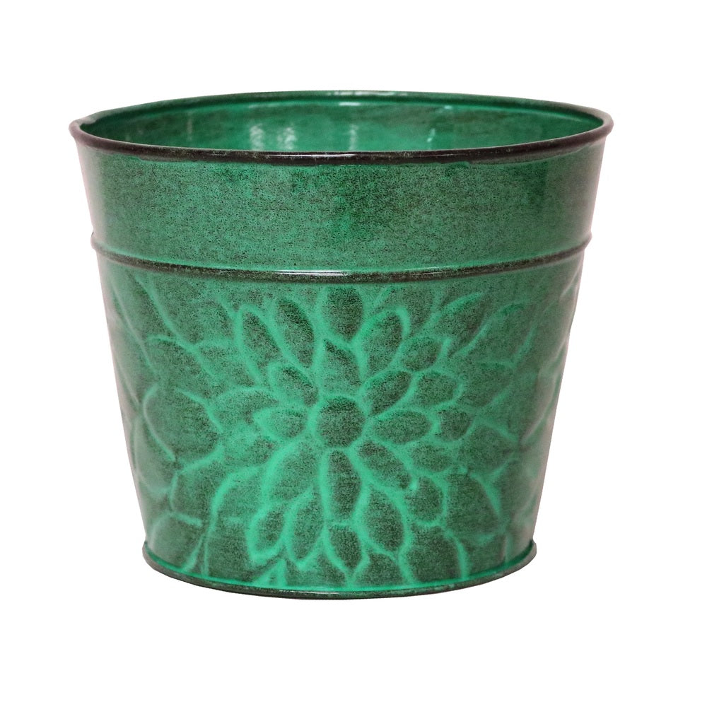 Robert Allen MPT02010 Laurel Planter, Aqua Green